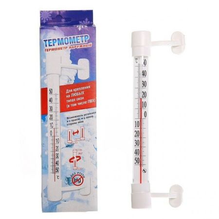 Термометр оконный "Липучка" ТСН-5 (ТСН-14) картон(40)