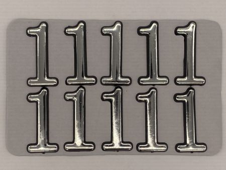 Номерок пласт.самокл.хром 1 (1/10)