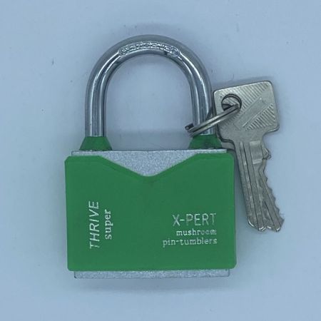 Замок навесной цветной пластик 50 мм (6/120) 10370