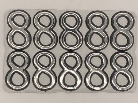 Номерок пласт.самокл.хром 8 (1/10)