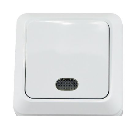 Выключ. 1 о.у.Kerama с подс.(10/200) 10 A (ВО-1 подсв.)1801